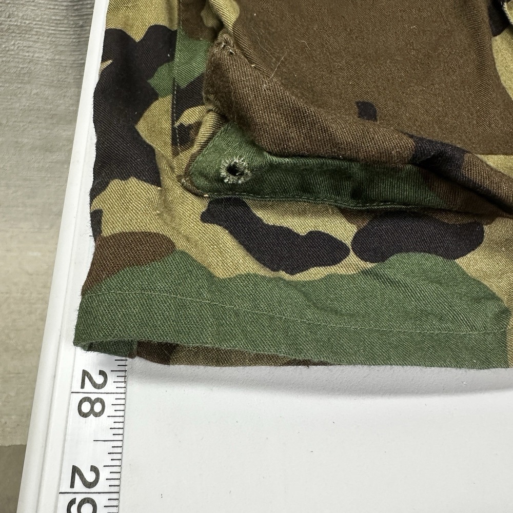 Vintage Men's Military Army Shirt Jacket Shacket S/M Woodland Camo Gorpcore Y2K - Picture 8 of 11